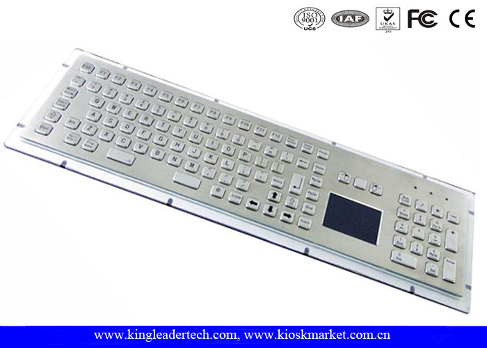 Customizable Industrial Keyboard With Touchpad Stainless Steel Vandal Proof