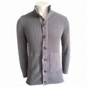 China Unisex Sweater, Gray, Fashionable, Made of 100% Cotton, Men's Casual Wear, Women Casual Knitted Wear  wholesale