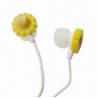 Buy cheap Flower-shaped Earphones for iPhone, iPod and iPad with 5mW Power Capability from wholesalers
