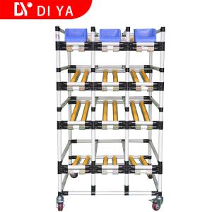 China Metallic Roller Track System DY53 , Multi Layer Pipe Rack Storage wholesale