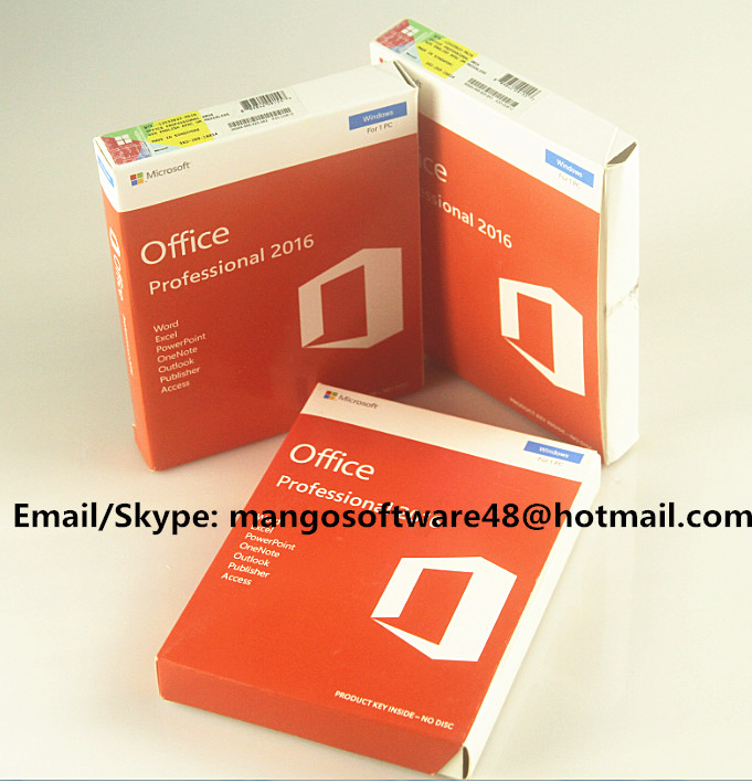 China 32 / 64 Bit Office 2016 Pro Plus Retail For Global Area Full Functions wholesale