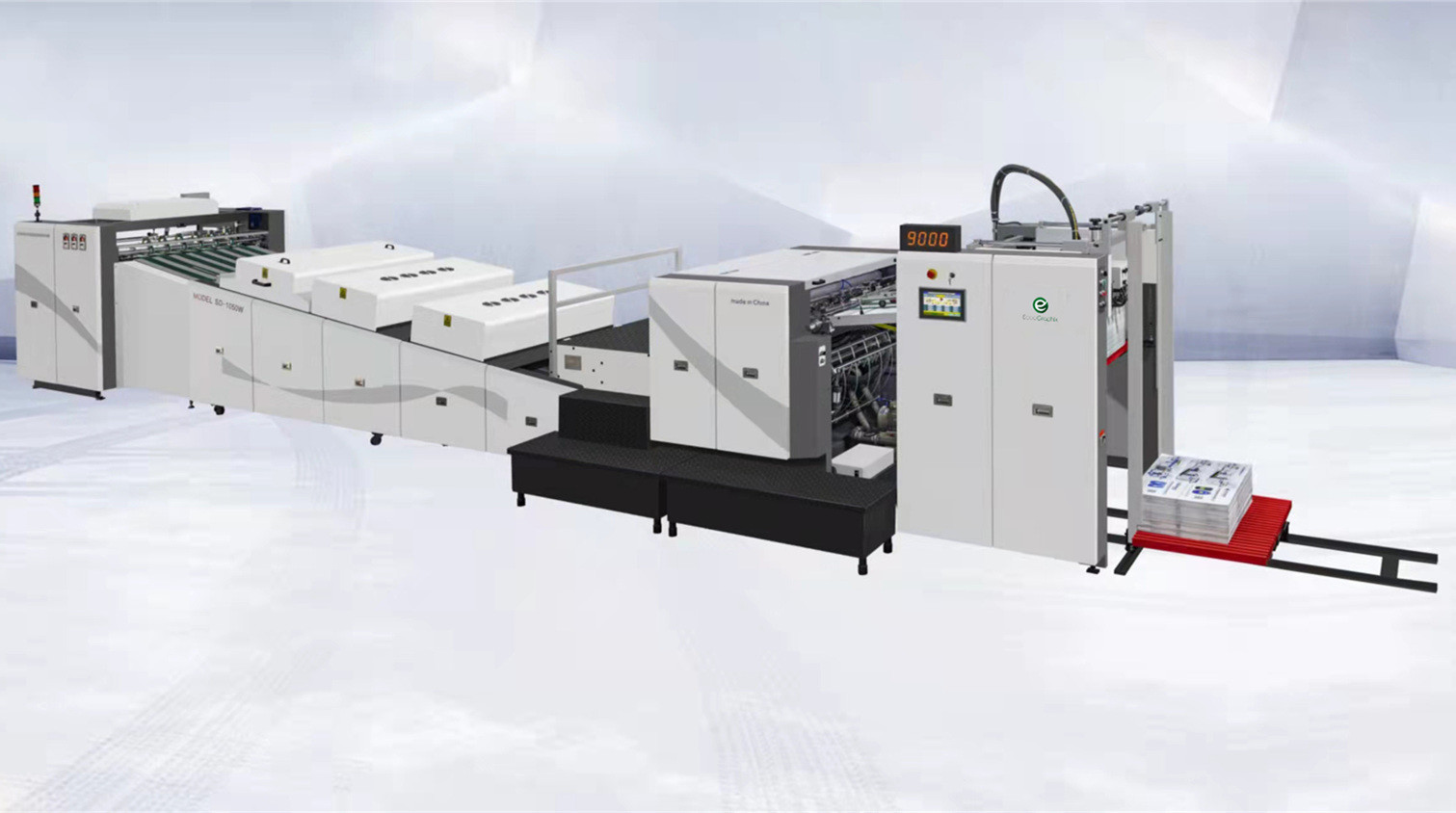 China 1050mm Automatic Sheet Paper Waterbased UV Varnish Spot Coating Machine wholesale