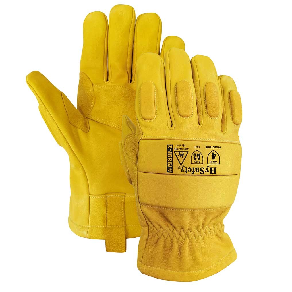 China Hysafety 39 Cal/Cm2 Arc Flash Gloves Level 4 Puncture Resistant Gloves wholesale