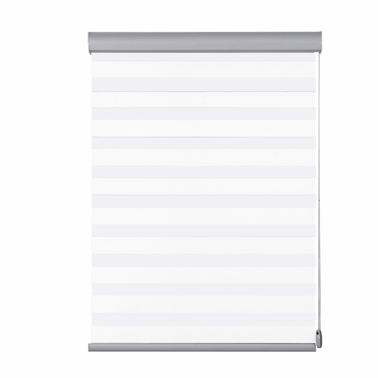 China Pure 50mm White Zebra Curtain Blinds Dust Proof Cover wholesale