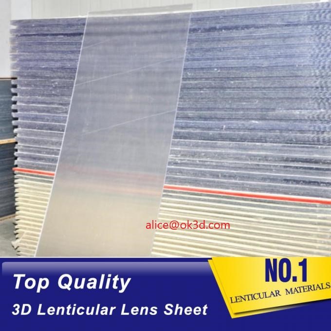 China 2021 Hot sale 3D Lenticular Sheet materials PET 0.9MM 60X80CM for 3d printing by injekt print and UV offset print wholesale