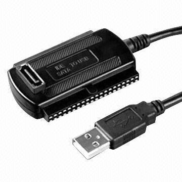 China USB 2.0 to SATA/IDE Cable, Suitable for 2.5-/3.5-inch Hard Drive Adapter wholesale