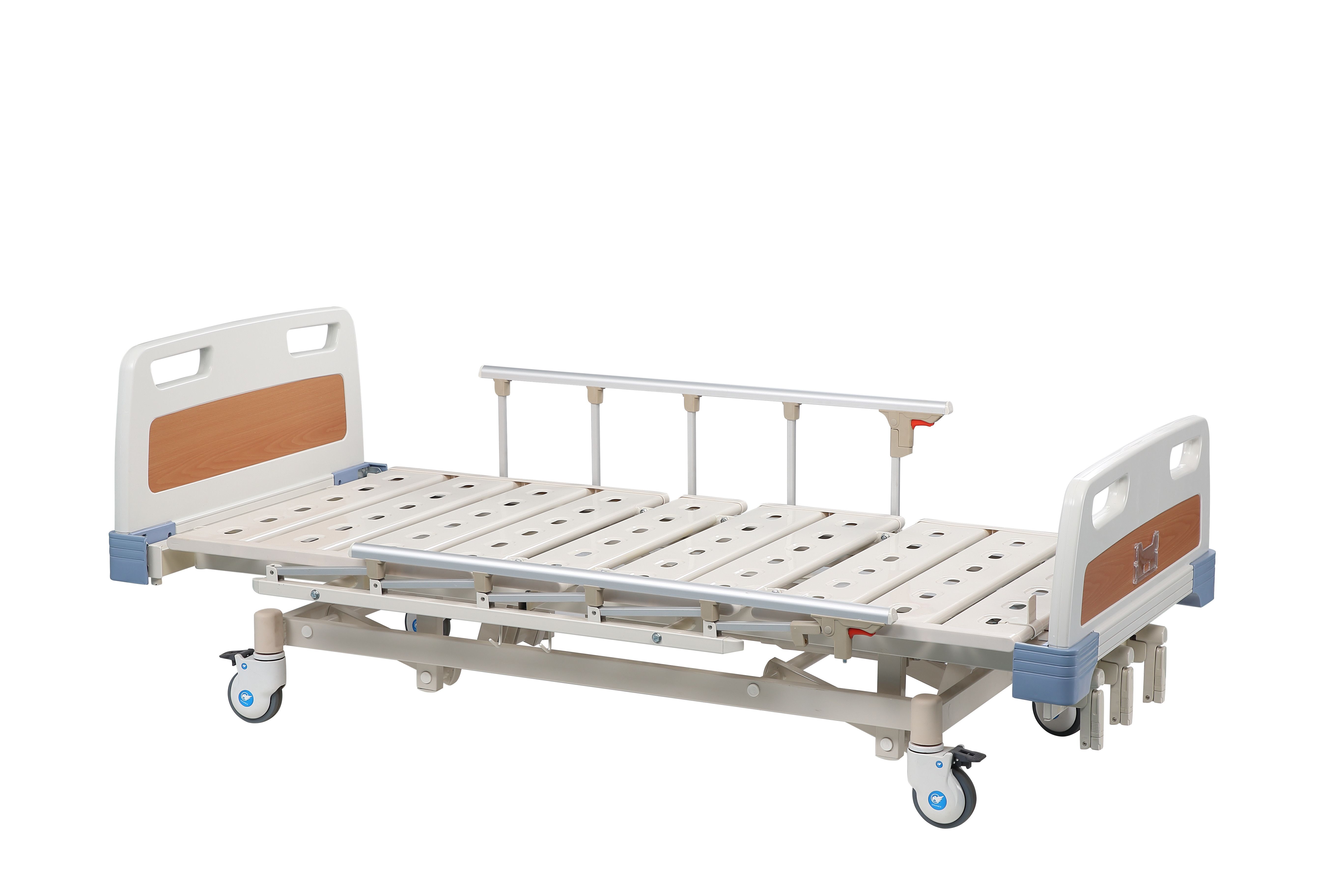 Folding Adjustable Medical Manual Hospital Bed Metal For Patient