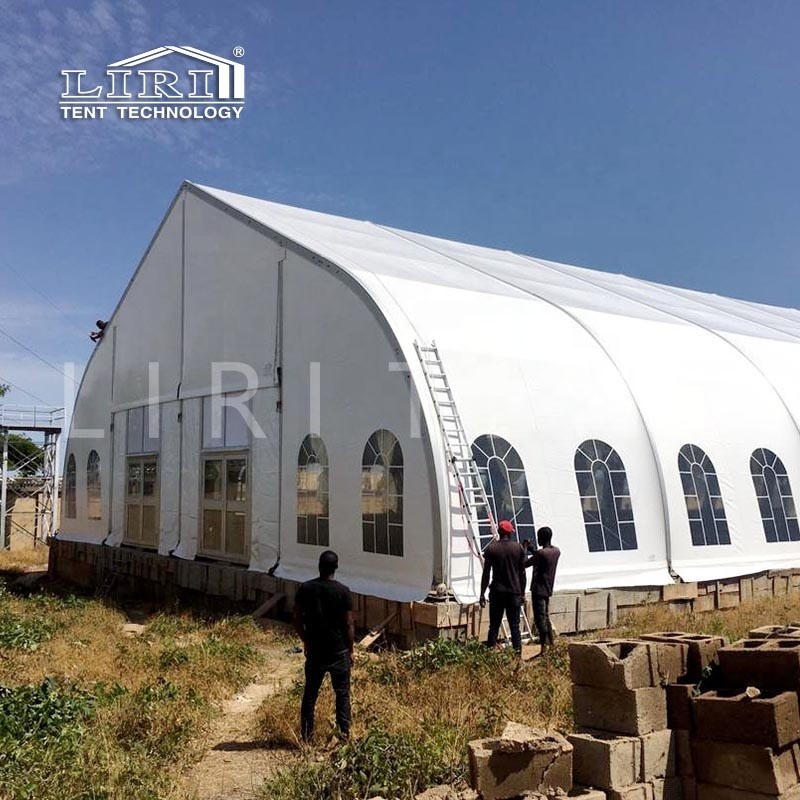 China 30X60m TFS Curved Coal Storage Shed Tents For Sale Tent Manufacturer wholesale