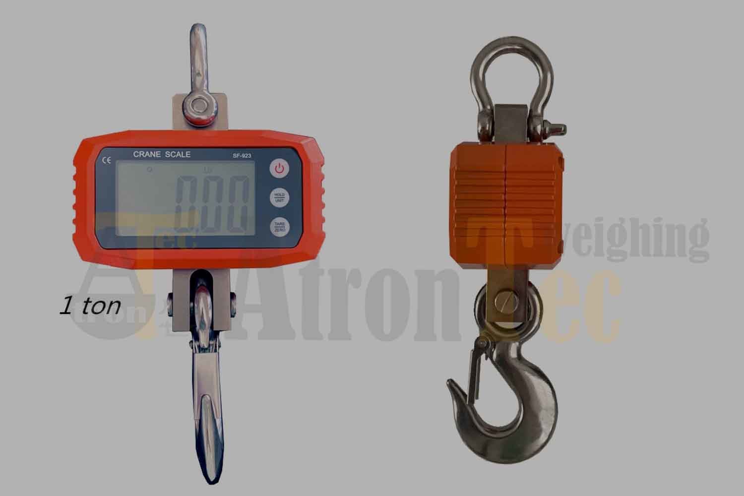 China 500kg - 1 Ton Heavy Duty Electronic Crane Scale Aluminum Material With Large LCD Display wholesale
