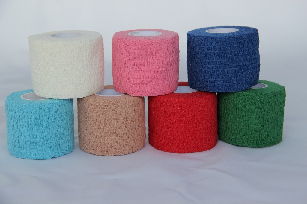 China Elastic Cotton Substrate Breathable Latex-free Cotton Self-adhesive Cotton Elastic Bandage wholesale