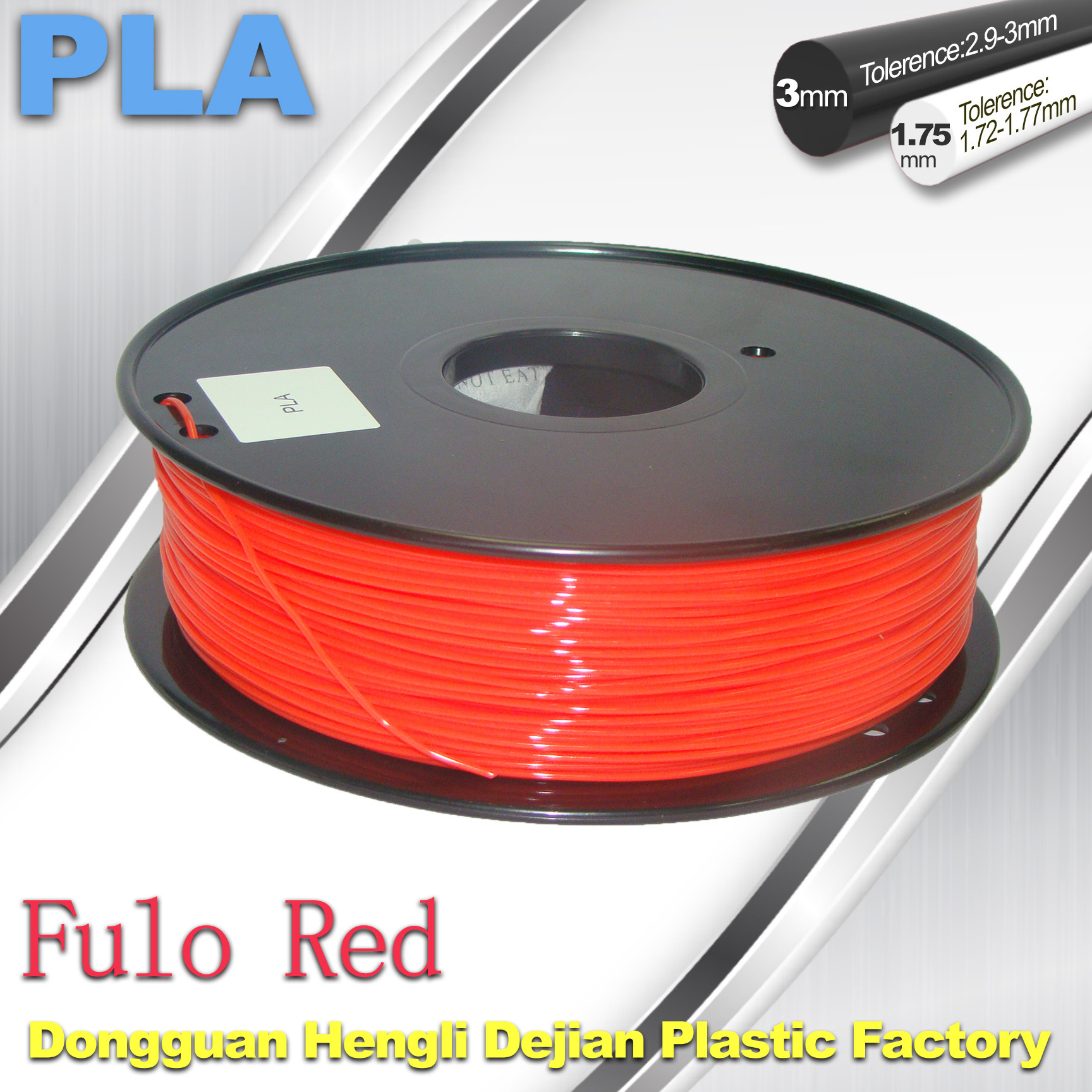 China 1.75 / 3mm Fluorescent Filament   PLA Fluo filament  bright color filament wholesale