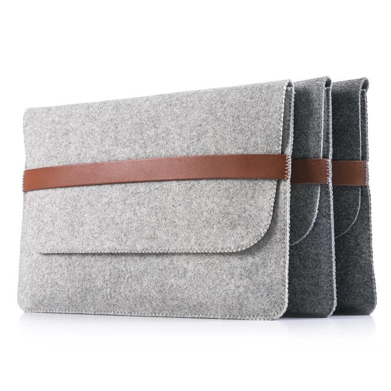 China Factory price mac book pro felt laptop briefcase bag. size is a4. 3mm microfiber material wholesale