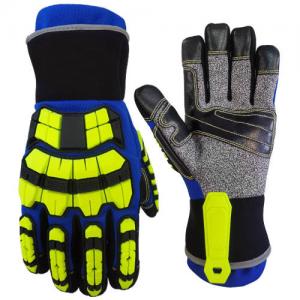 China 4544FP EN388 2016 Heavy Duty Rescue Extrication Gloves ANSI Cut Level A8 wholesale