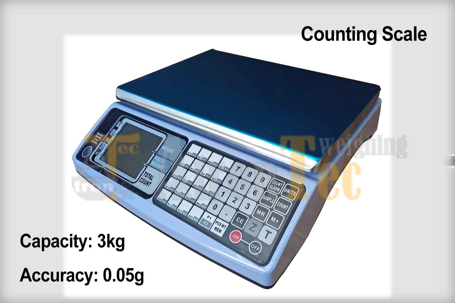 China Capacity 3kg Accuracy 0.05g Electronic Counting Scale With LCD Display wholesale