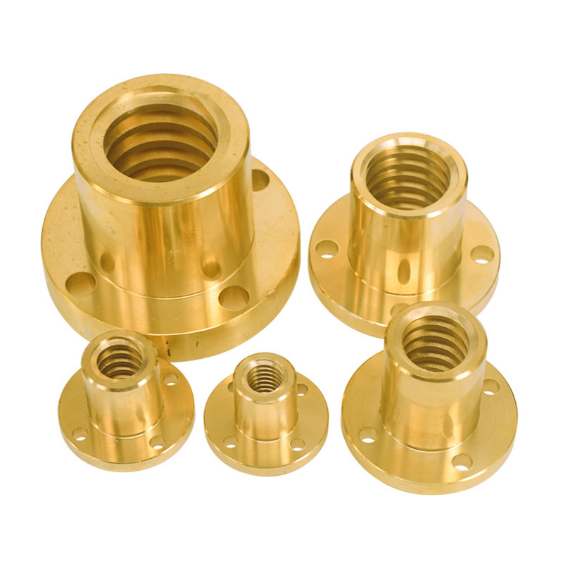 China Golden Copper 2mm Pitch 8mm T8 Lead Screw Nut For 3D Printer wholesale
