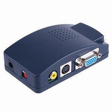China VGA to AV (CVBS) + S-VIDEO Converter Box, with OSD Operation Display wholesale