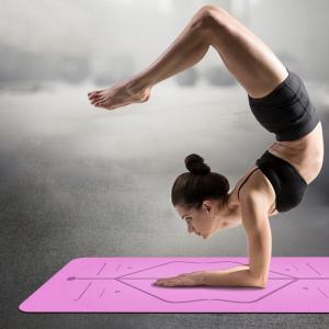 China Non Slip Fitness Yoga Mat / TPE Yoga Mat Pilates Gym Exercise Sport Living Room Pads wholesale