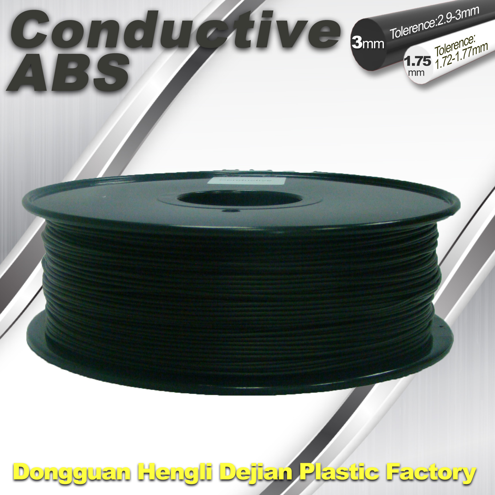 China Good Performance Of Electroplating ABS Conductive 3D Printer Filament 1kg / Spool  Conductive Filament wholesale