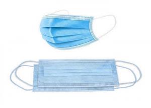 China Medical Protective 3 Ply Face Mask , Disposable Pollution Mask 95mm*175mm Size wholesale