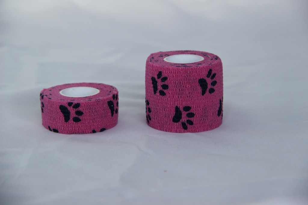 China Green Soft Porous Non Woven Printed Cohesive Elastic Custom Printed Bandages for Children and Pet, Vet,Animal wholesale