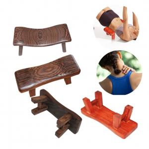 China Yoga Sleeping Pillow Solid Wood Cervical Support Pillow Massage Fitness For Gym Exercise wholesale