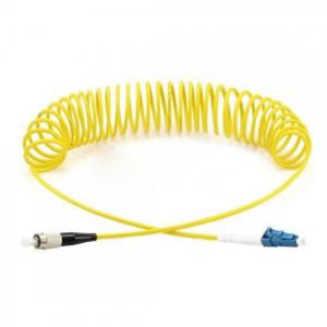 China Bendsafe Curl SC To SC Single Mode Fiber Patch Cable , Strong Durability Fiber Optic Patch Cord wholesale