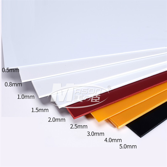 China Laser/CNC Engraving Glossy ABS Styrene Plastic Sheet 5mm For UV Printed Billboard wholesale