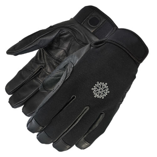 China XS-3XL Mens Leather Roping Gloves Wall Climbing Gloves With Fleece Liner wholesale