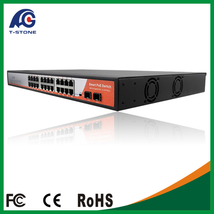 China China manufacturer directly sale high quality 24 Port 10/100/1000Mbps 2 Gigabit SFP wholesale