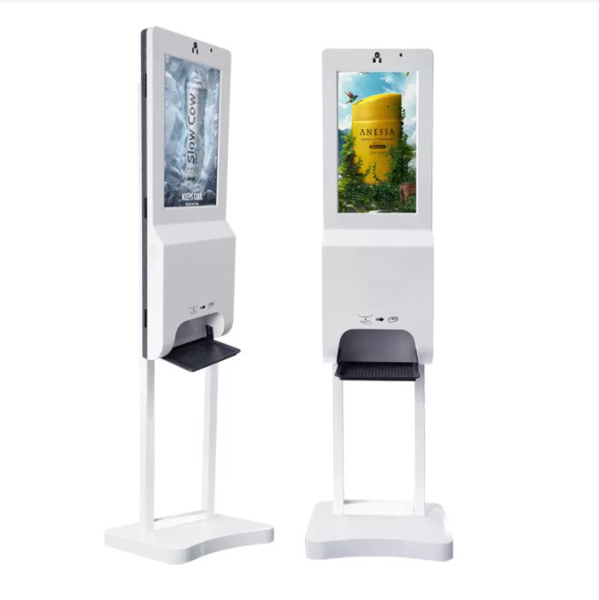 China 21.5 Inch Self Service Information Kiosk 16:9 Infrared Fever Detector 250 CD/M2 wholesale