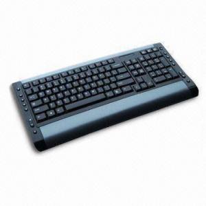 China Multimedia Computer Keyboard with Hot Keys, Soupports Microsoft Windows 98/2,000, Me, NT,XP/7 wholesale