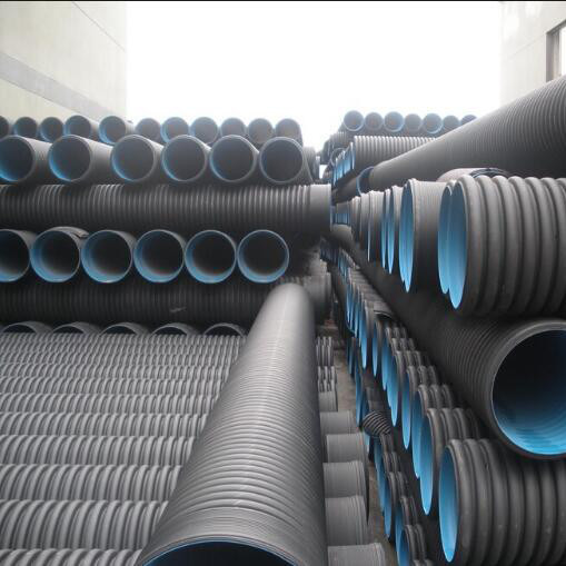 China High quality and cheap DN110mm black HDPE Corrugated water Pipe wholesale