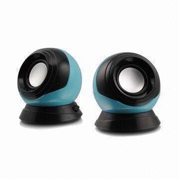 China AAS USB Mini 2.0 Speakers with 5V/1A Input Power, Measures 90 x 90 x 105mm wholesale