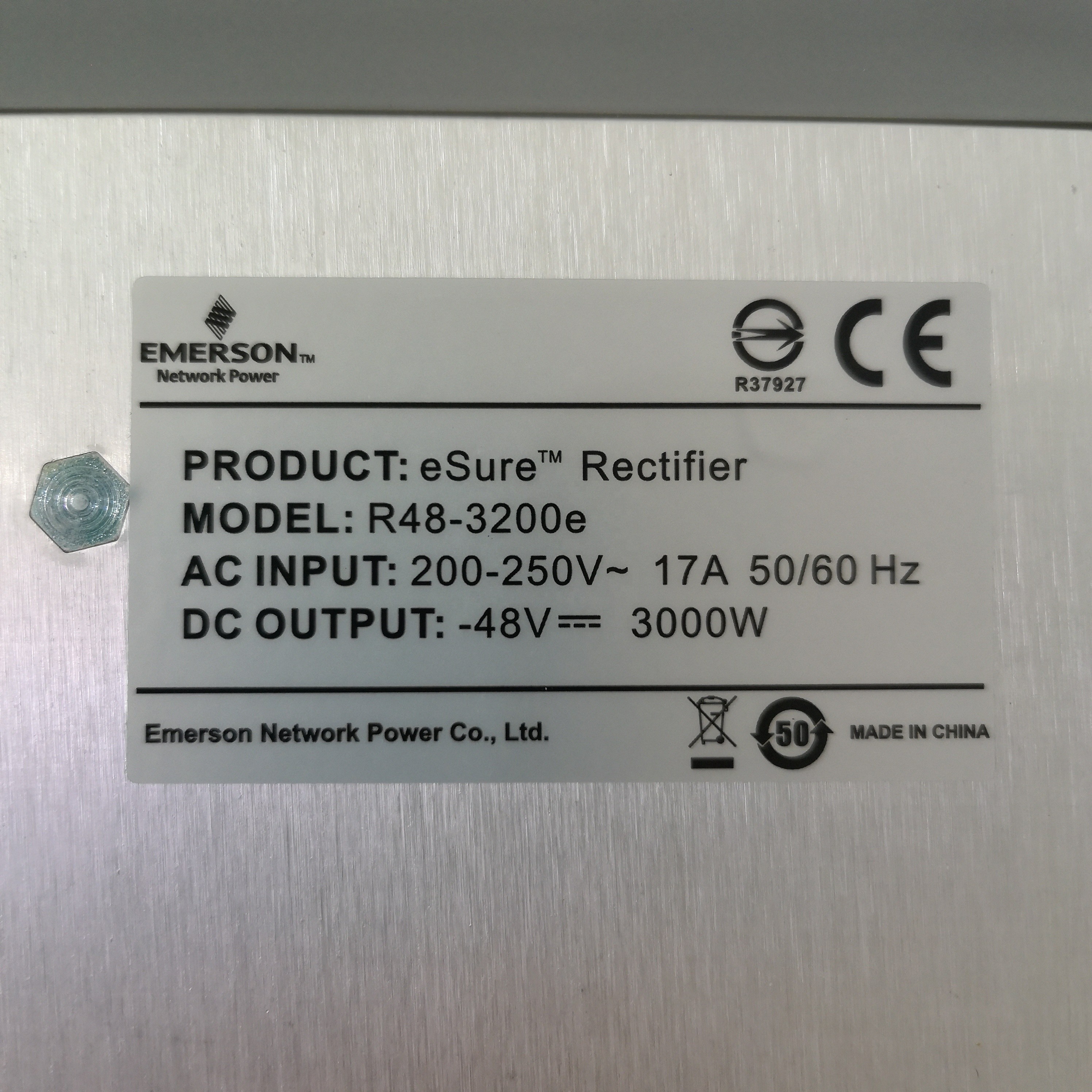 China Power Supply 5G Network Equipment Emerson R48 - 3200E For Inverter / Converter wholesale
