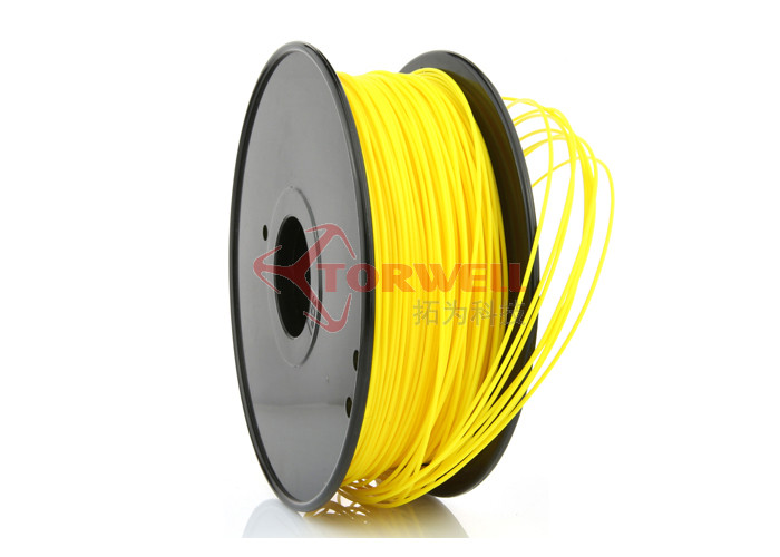 China 3D Printer Huxley Makerbot Filament Yellow , Plastic 3MM ABS Filament wholesale