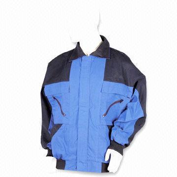China Flame-retardant Work Jacket, Made of 65% Polyester and 35% Cotton wholesale