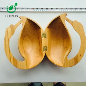 China Olive Beech Wooden Clutch Bag wholesale