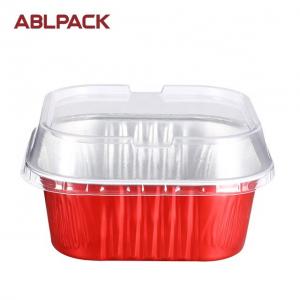 China 300ML/10oz ISO9001 Certified High Quality Food Packaging Aluminum Foil Containers Tray with lids wholesale
