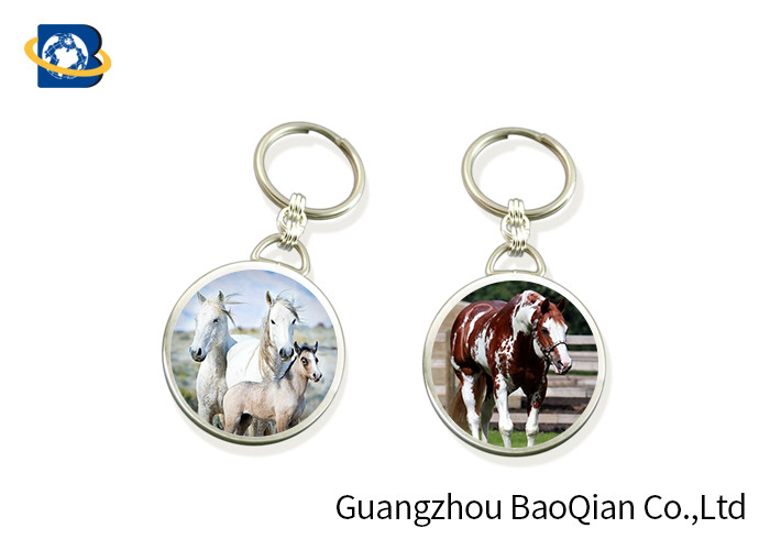 China 3D Lenticular Keychain Lovely Horse Keyrings Printing Services For Promotional Gift wholesale