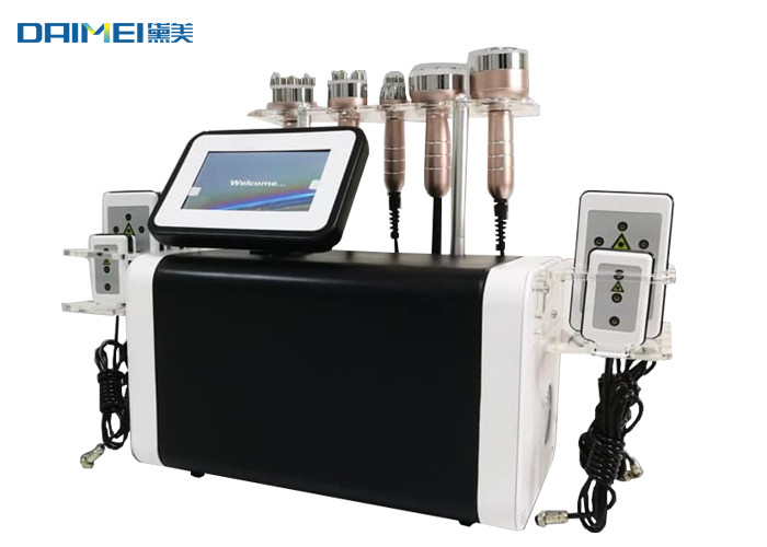 China 6 In 1 Lipo Diode Laser Pads Ultrasonic Cavitation Radio Frequency Machine wholesale