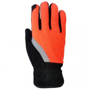 China CE Winter Gloves PU Palm 40g Thinsulate Lining With Reflective Strap wholesale