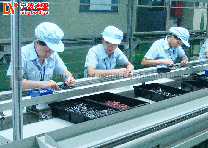 China Metal Edge LED Light Assembly Line , Mobile Phone Assembly Line With PVC Belt Conveyor wholesale