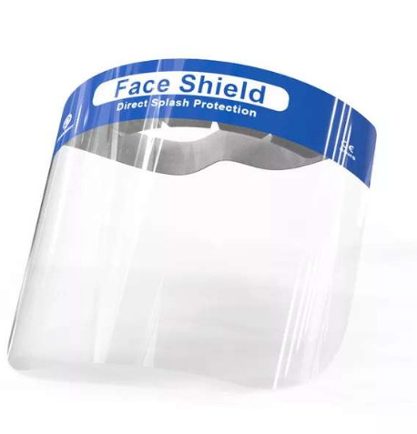 China Public Place Disposable Face Shield , PET Transparent Splash Face Shield wholesale