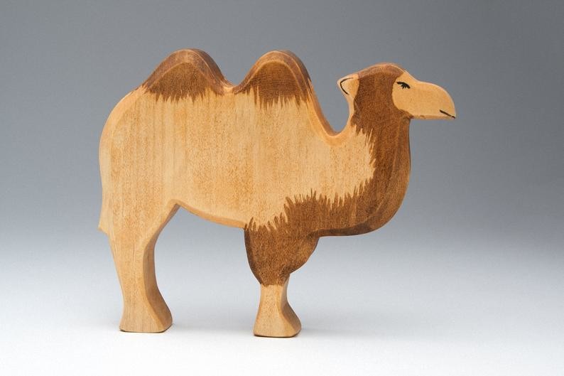 China House Aesthetic Wooden Camel Toy smooth Non Toxic For Kids Learning wholesale