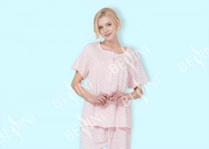 China Button Through Placket Womens Pyjama Sets For Spring / Summer Seasons wholesale