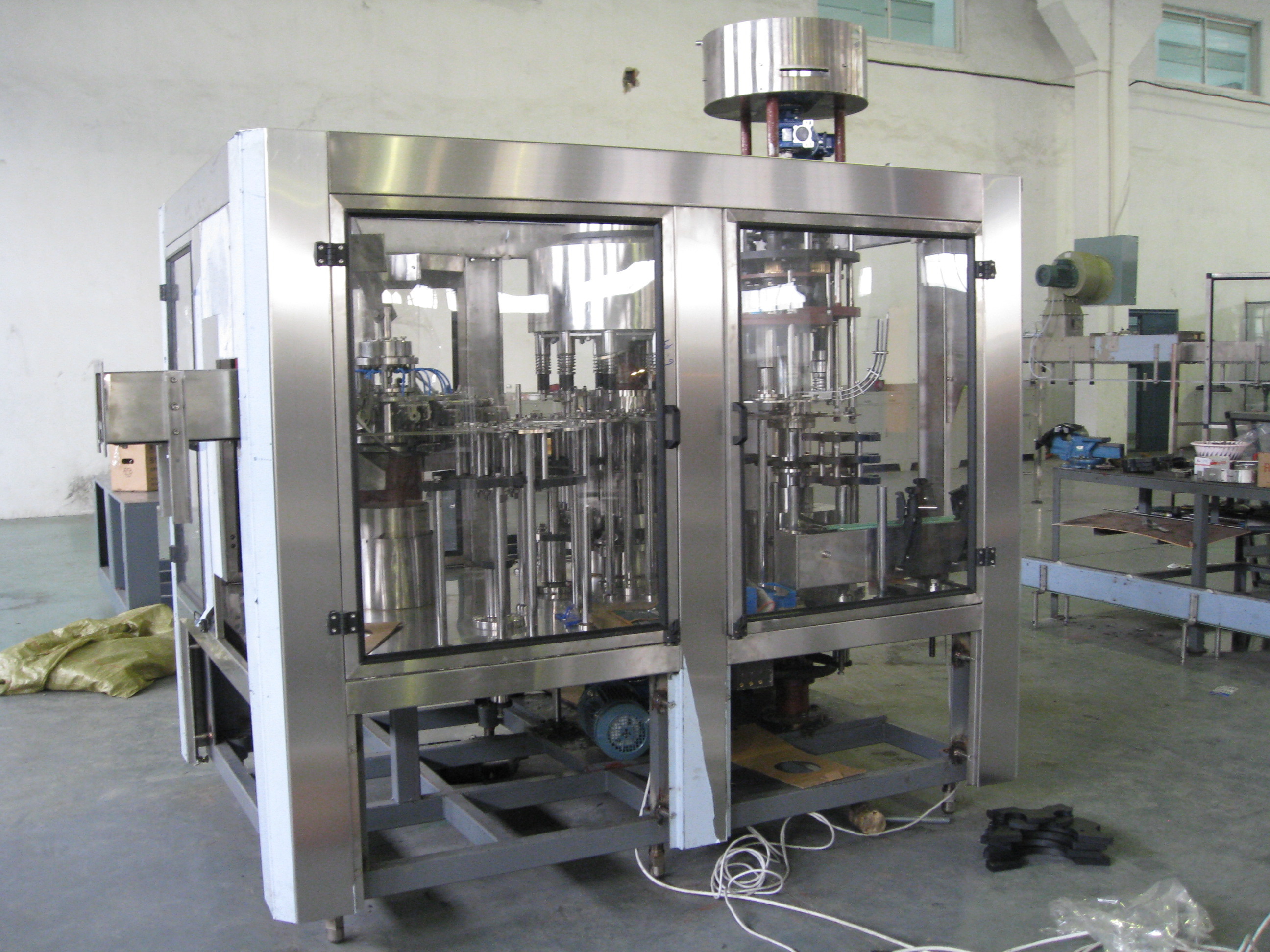 China Monoblock  Soft Drink Plastic Bottle Filling Machine SUS304 Structure wholesale