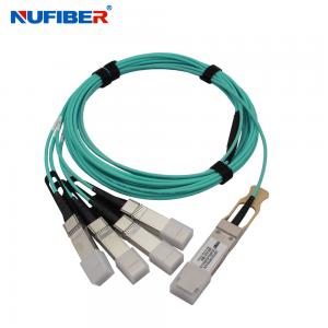 China 100G QSFP28 to 4x25G SFP28 AOC Active Optical Cable 1m 2m 3m 5m 7m wholesale