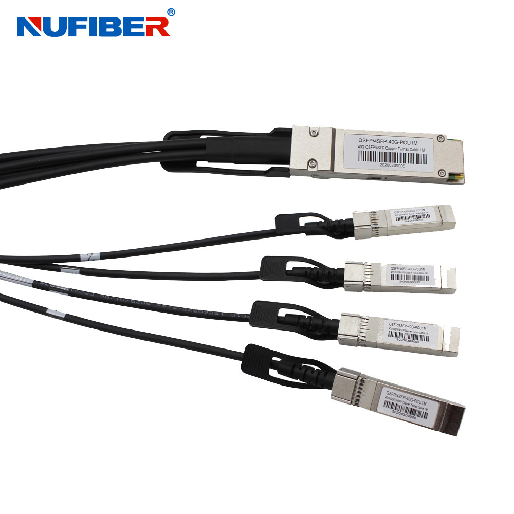 China 40G QSFP+ To 4x10G SFP+ Passive Copper DAC FTTH Cable wholesale