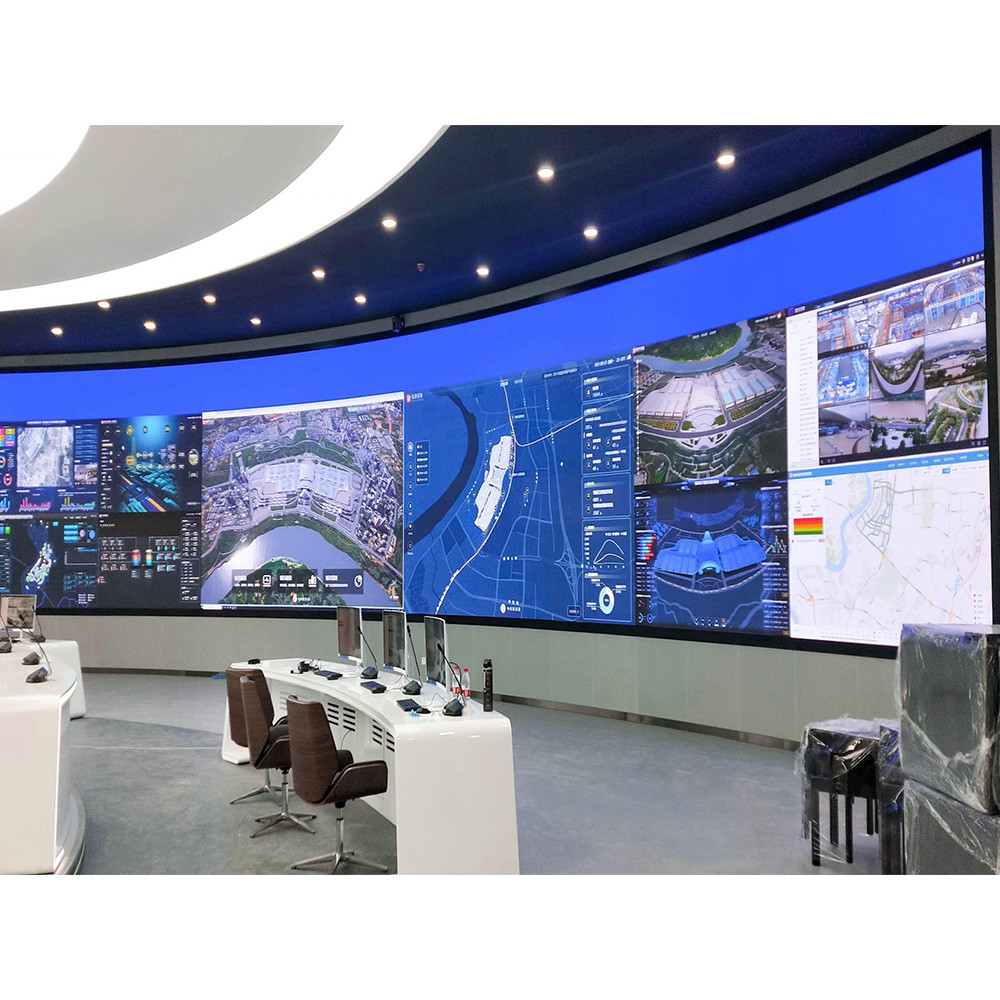 China Indoor 55inch Multi Screen Video Wall Display 4k Full Color 480x480mm wholesale