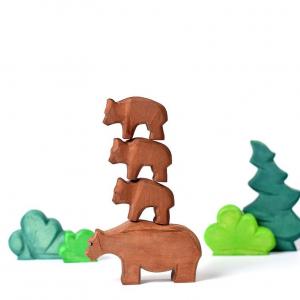 China Imaginative Waldorf Wooden Animals Toys Oil Treated For Education wholesale